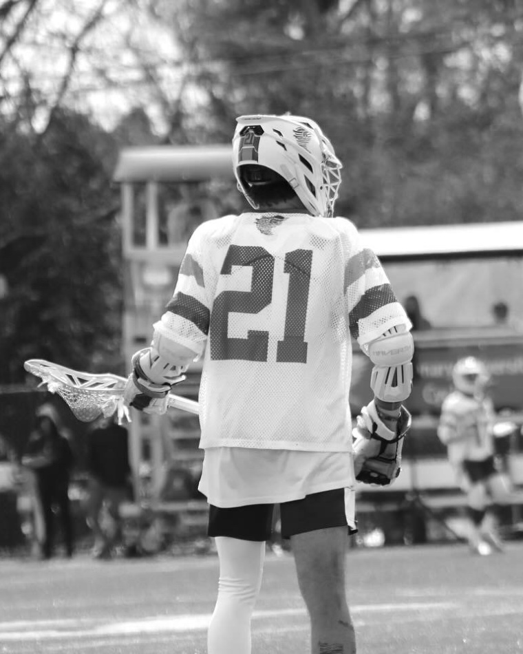 #21 surveying the field, black and white