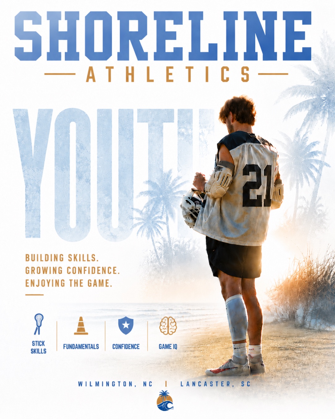 Shoreline Athletics Youth — #21 at the beach